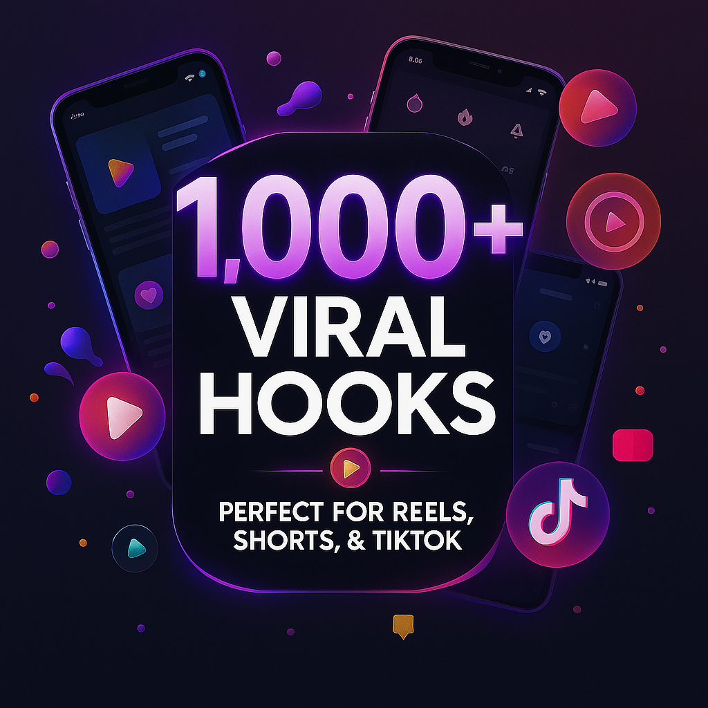 1,000+ Viral Hooks for Reels, Shorts & TikTok